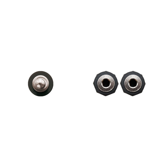 Nanocable 10.24.1200 Cable de Audio Estéreo 2x Jack 3,5mm Hembra a Jack 3,5mm Macho, 15cm, Negro
